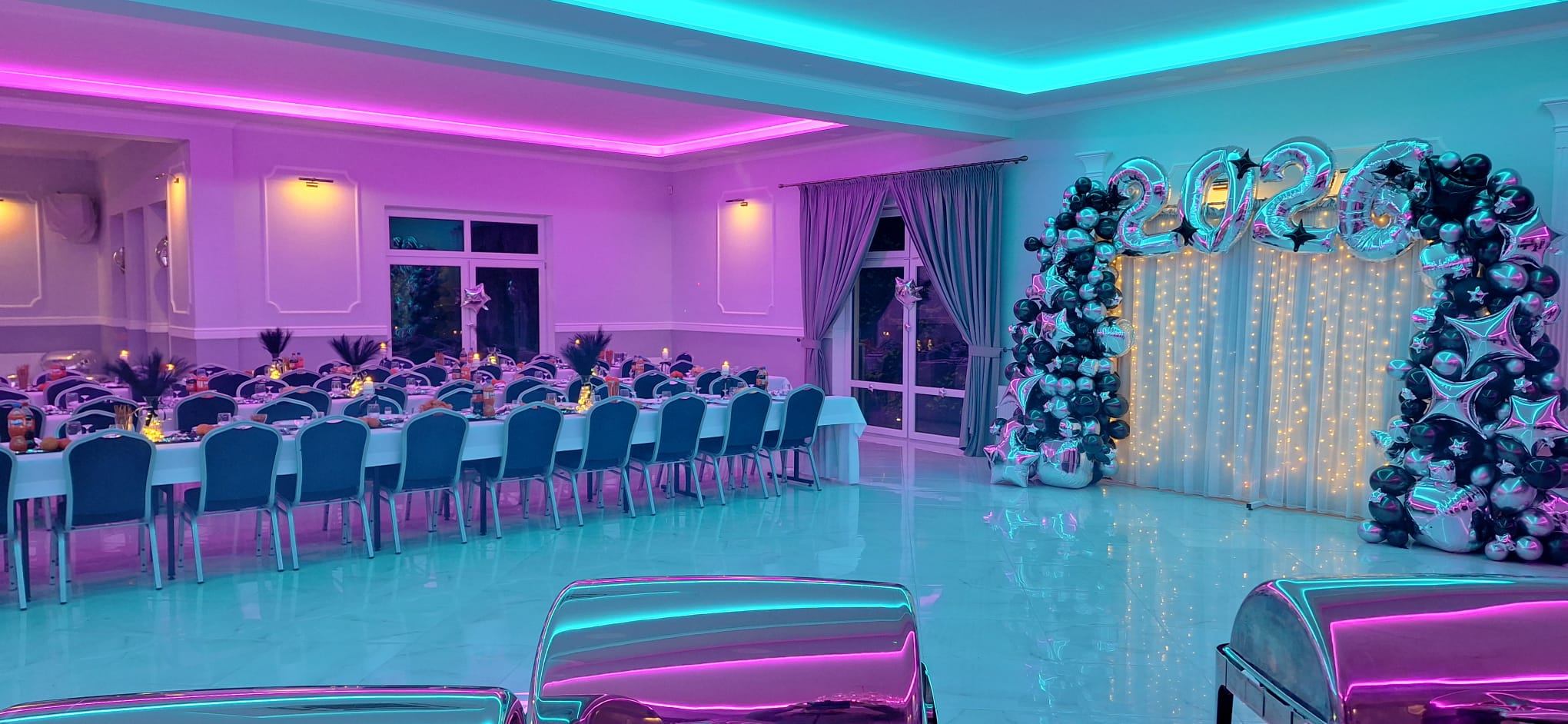 Sala Glamour Mazowsze - przyjęcie 05, eleganckie wnętrza i parkiet taneczny